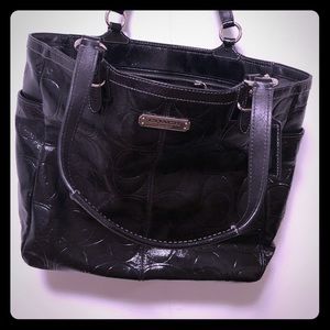 Black All Leather Long Purse